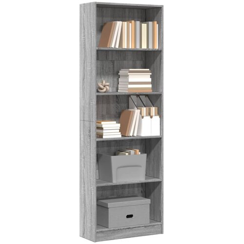  Regal za knjige boja hrasta 60x24x176 cm konstruirano drvo Cijene