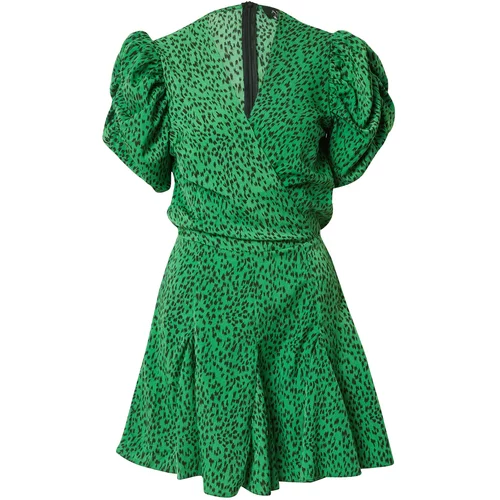 AX Paris Obleka zelena / črna