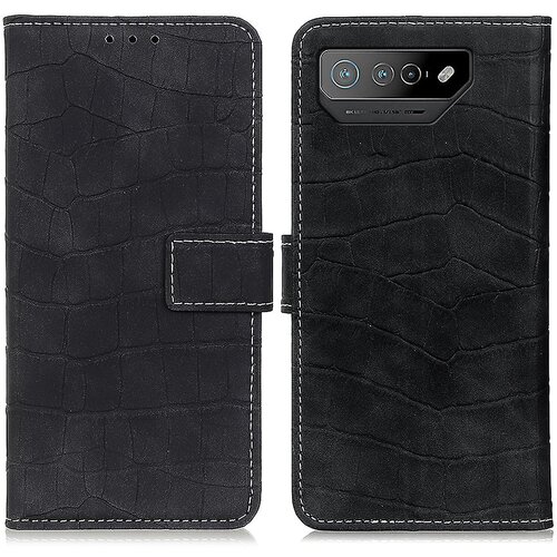 INORCO Za telefon Asus ROG Phone 7 5G stojalo, denarnica, etui za telefon s krokodiljo teksturo, pokrov iz PU usnja, (22034528) Slike