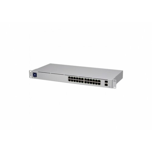 Ubiquiti UniFi Switch 24 is a fully managed Layer 2 switch with (24) Gigabit Ethernet ports and (2) Gigabit SFP ports for fiber connectivity Slike