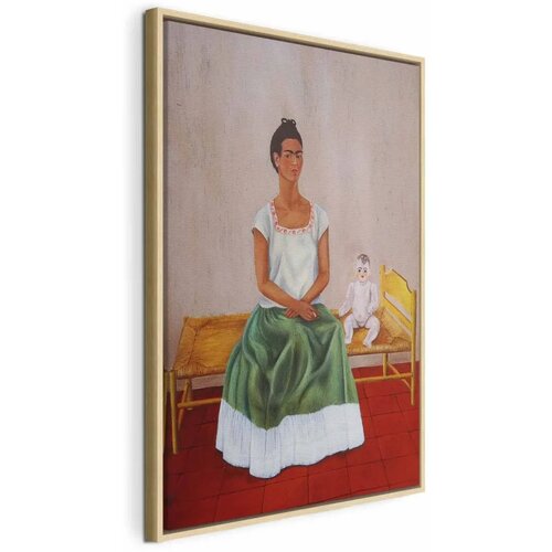  Slika - Frida Kahlo &ndash; Me and My Doll 60x90 U prirodnom drvenom okviru Cijene
