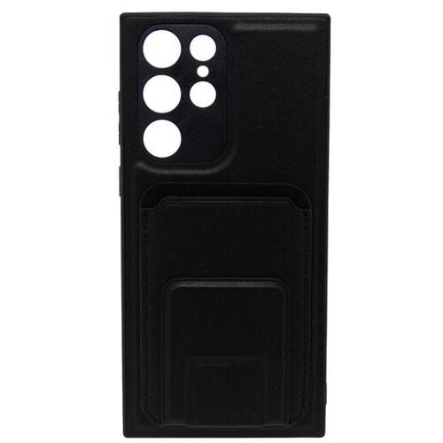  Maska za telefon LEATHER MAGSAFE WALLET za Samsung S22 Ultra, Crna Cene