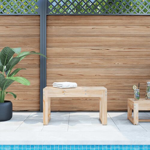  The Living Store Vrtna klop 80x38x45 cm trdna borovina - Vrtna Klop, (21464461) Slike