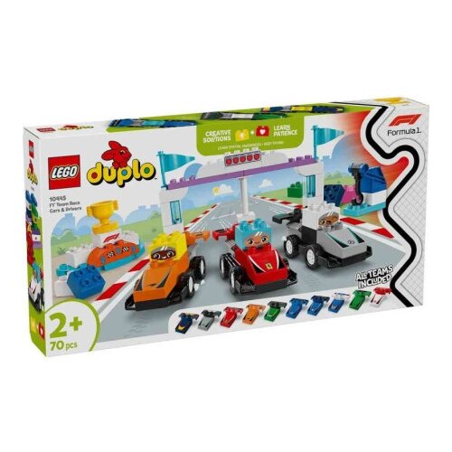 Lego duplo town f1 team race cars and drivers ( LE10445 ) Cene