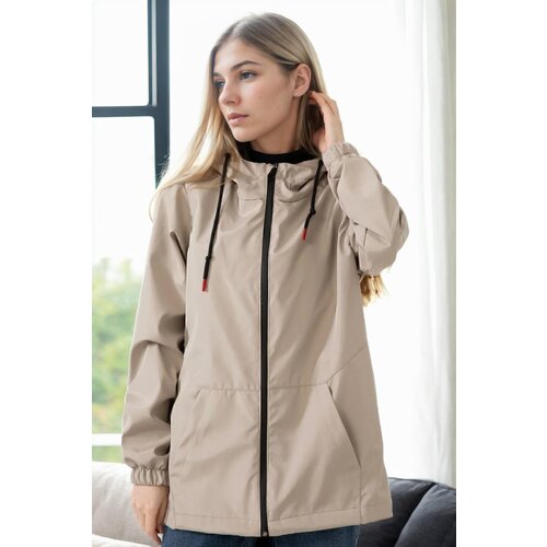 Dewberry 53121 Hooded Women Raincoat-STONE Cijene