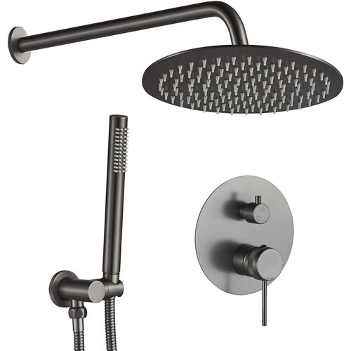 Rea Komplet tuša u ravnini Lungo Grip Gun Grey + BOX Cijene