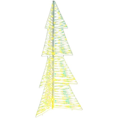 vidaXL Božićno drvce s 160 LED svjetlima Topla bijela 150 cm PET Cene