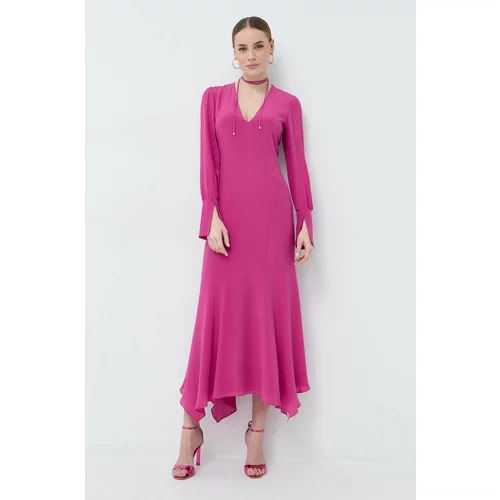 Patrizia Pepe Traper haljina boja: ružičasta, maxi, ravna