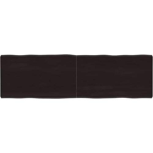 Stolna ploča tamnosmeđa 140x40x(2-4) cm obrađena hrastovina Slike