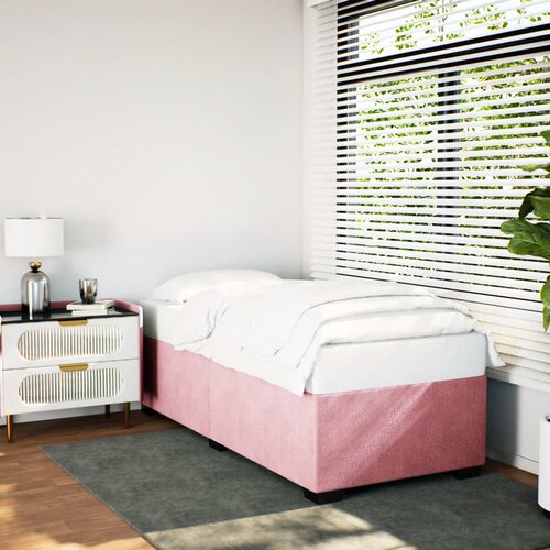 Furnova Posteljni okvir roza 90x200 cm žamet, (21931712) Slike