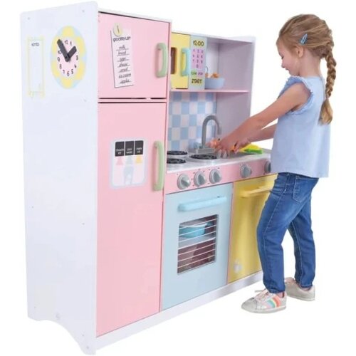 Kinder_Home dečija kuhinja, drvena igračka za igranje uloga sa šarenim dizajnom, dimenzije ( TF-5251 ) Cene