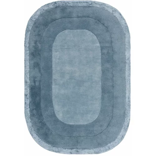 Asiatic Carpets Modra ročno tkana preproga iz mešanice volne 200x290 cm Halo –