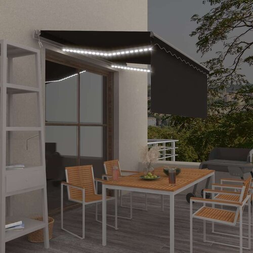  Automatska tenda s roletom i senzorom LED 3 x 2 5 m antracit Cijene