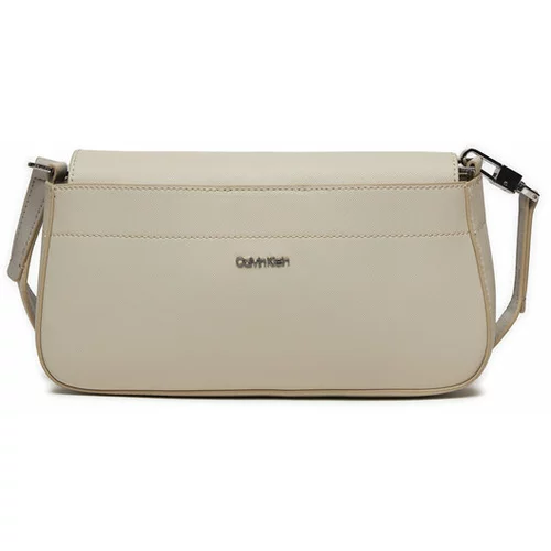 Calvin Klein Ročna torba Business Shoulder Bag_Saffiano K60K611680 Écru