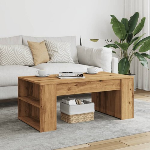  Stolić z kavu boja hrasta artisan 102x55x42cm konstruirano drvo Slike