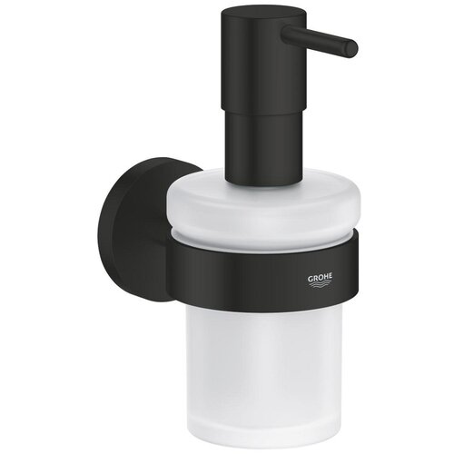 Grohe Essentials posuda za tečni sapun sa držačem MATT BLACK 1022572430 Slike