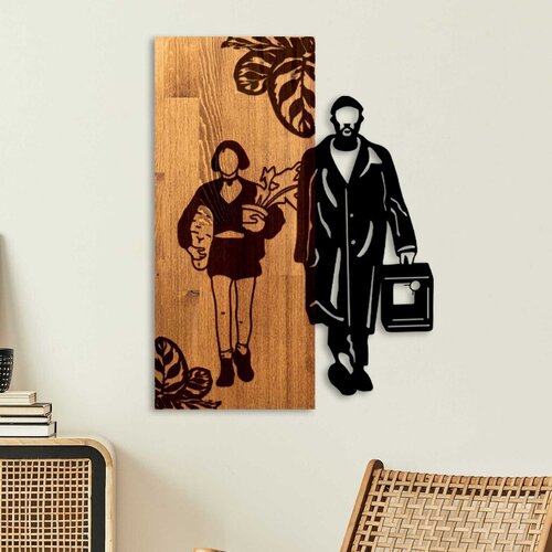 Wallity zidna dekoracija leon the professional, 44 x 58 cm, smeđa Cene