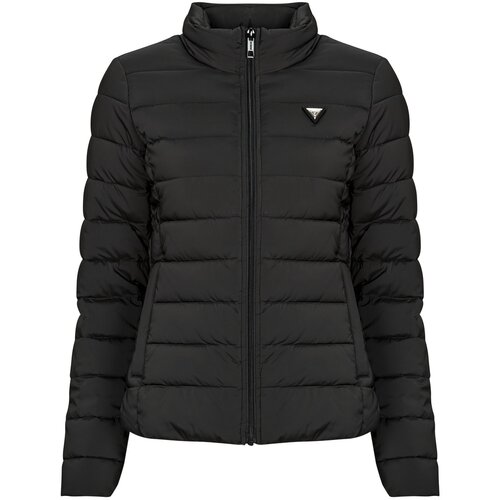 Guess Puhovke SOLID HEAVY DIANN PUFFER JACKET Črna Slike