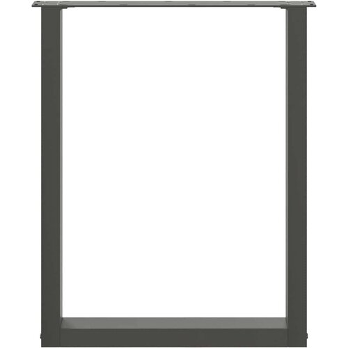 VidaXL Noge stolića za kavu U-oblika 3 kom antracit 70x(72-73)cm čelik Slike