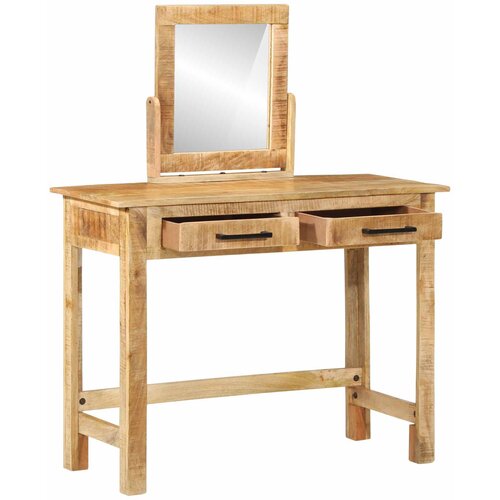  Toaletni stol Smeđa 100 x 40 x 120 cm Čvrsto drvo manga Slike
