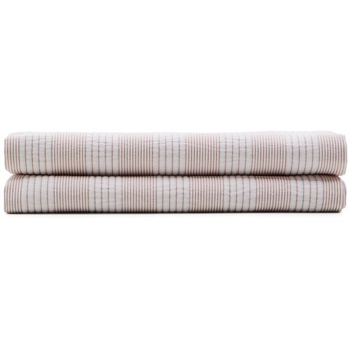 Kave Home Rdeče/belo bombažno prešito pregrinjalo 240x260 cm Macie – Cene