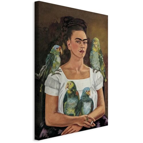  Slika - Frida Kahlo – Me and My Parrots 20x30 Na talijanskom platnu Cene