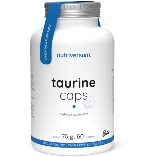 NUTRIVERSUM Taurine 1000mg, 60 kapsula Slike