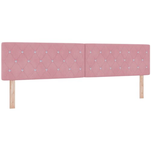  Krevet od pjene s madracem i LED-om Ružičasta 200 x 200 cm Slike