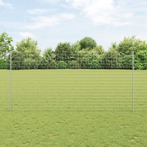 VidaXL Euro Ograde s 10 U Stupova Siva 1,5x10 m Čelik Slike