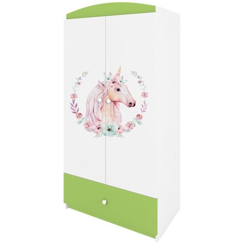 HAPPYKIDS Garderobni ormar Dreamy konj Zelena Cene
