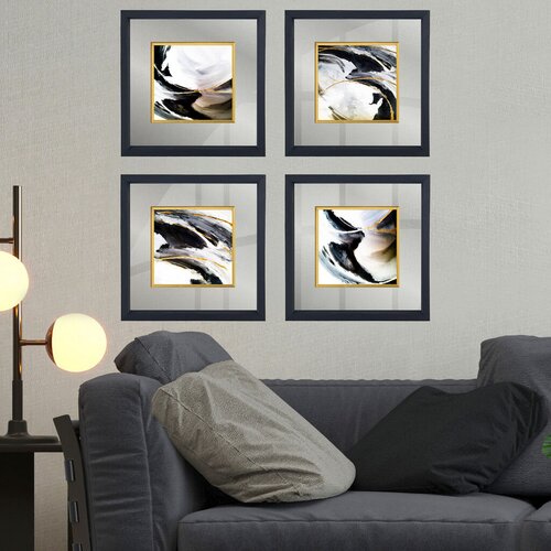 Wallity Set uramljenih slika CAM1871409, 4 Dela Cene