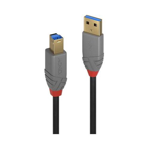 Lindy 36743 USB kabel 3 m USB 3.2 Gen 1 (3.1 Gen 1) USB A USB B Črna, Siva Cene