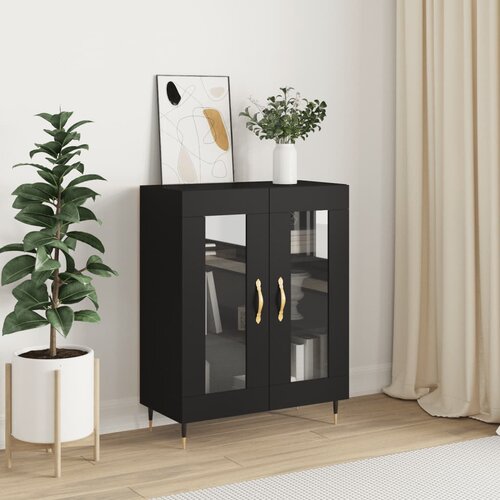 VidaXL Komoda crna 69 5 x 34 x 90 cm od konstruiranog drva Slike