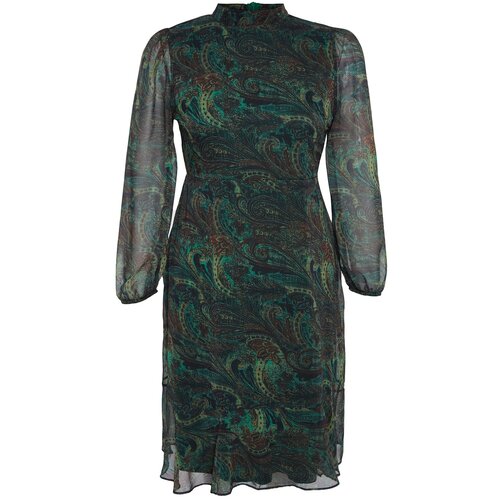 Trendyol Curve Plus Size Dress - Green - A-line Slike