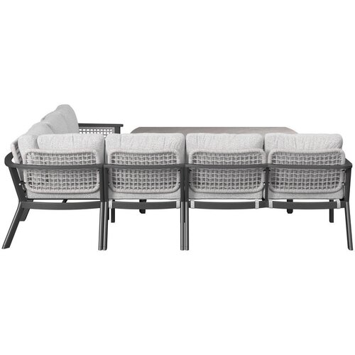 Amatio JEDILNA LOUNGE GARNITURA tkanina aluminij Slike