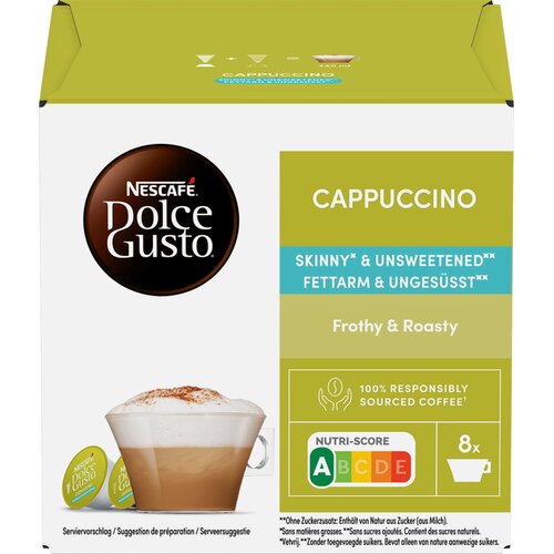 Dolce Gusto Cappuccino - z manj maščobami in brez sladkorja - 16 kaps Cene