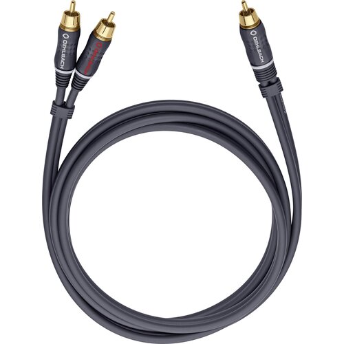 Oehlbach 23703 cinch avdio Y-kabel [2x mo&scaron;ki cinch konektor - 1x mo&scaron;ki cinch konektor] 3.00 m antracitna pozlačeni konektorji, (20431806) Cene