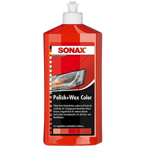 Sonax lo&amp;scaron;čilo in vosek za poliranje avtomobila (barva: rdeča, 500 ml) Slike
