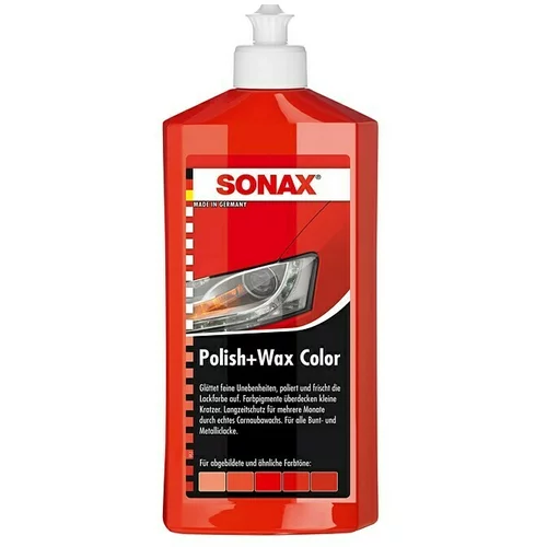 Sonax sredstvo za poliranje automobila s voskom (500 ml, Crvene boje)