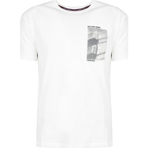 Pepe Jeans Majice s kratkimi rokavi - Bela Cene
