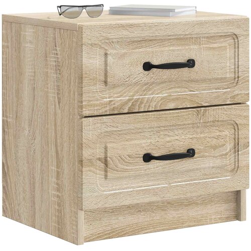  Noćni ormar s ladicama 2 pcs Hrast sonoma 43 x 34,5 x 44,5 cm Slike