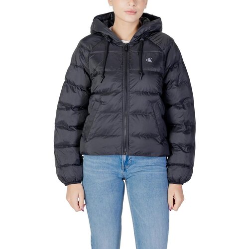 Calvin Klein Jeans Puhovke LIGHTWEIGHT LOGO PUF LV047C521G Črna Slike