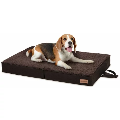 brunolie Paco, pasja postelja, blazina za psa, pralna, ortopedska, protizdrsna, zračna, zložljiva spominska pena, velikost M (80 × 8 × 55 cm)
