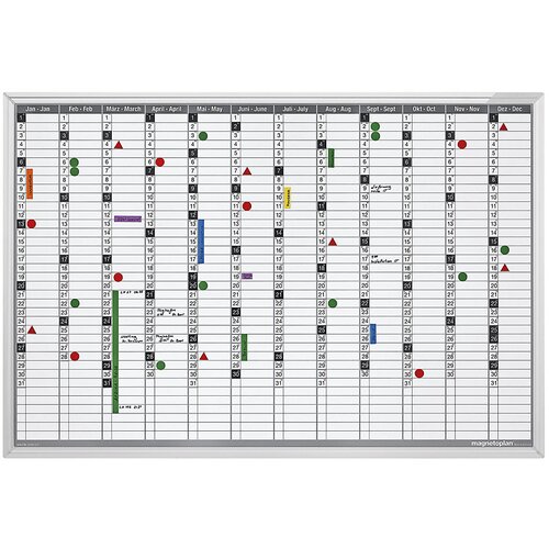 Magnetoplan Komplet letnih planerjev, vklj. z montažnim materialom, &amp;Scaron;xV 920 x 625 mm Slike