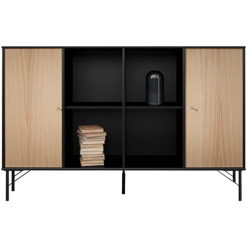 Hammel crna zidna komoda u dekoru hrasta Mistral Kubus, 136 x 89 cm Cijene