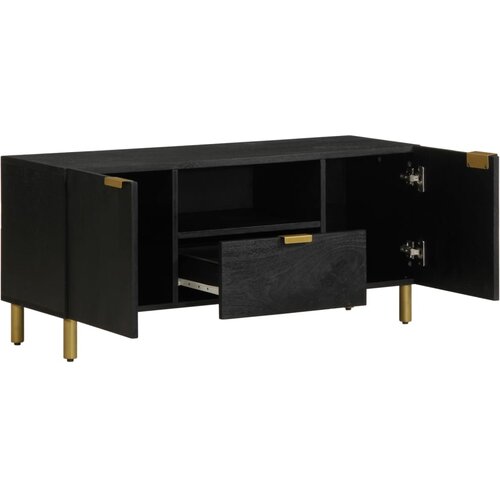 Maison Chic TV omarica - TV enota - Televizijska omarica črna 105x33x46 cm iz umetnega lesa, (21701964) Cene
