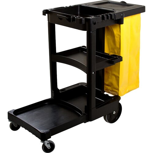 Rubbermaid čistilni voziček, vklj. z vinilno vrečo za smeti, dxšxv 1168 x 552 x 975 mm Cene