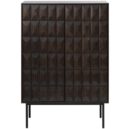 Unique Furniture Temno rjava kovinska omarica 90x130 cm Latina &amp;ndash; Slike
