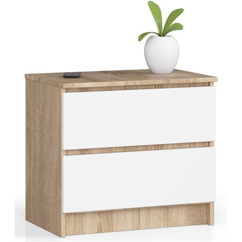 AKORD KOMODA K60 2SZ CLP OAK SONOMA / WHITE, (21702768) Cene