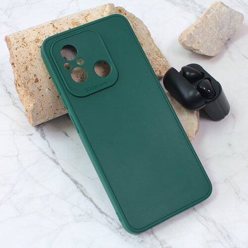  Maska za telefon 3D Camera za Xiaomi Redmi 12C tamno zelena Cene
